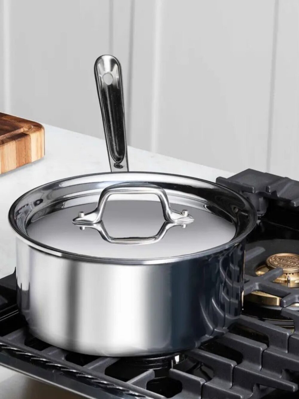 ALL CLAD D3 STAINLESS 3QT SAUCEPAN & LID - Picture 14 of 14